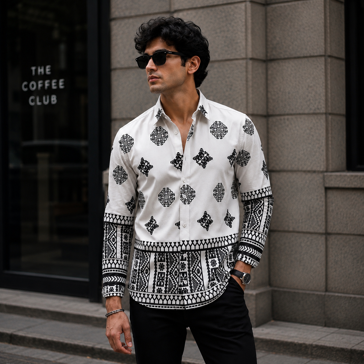 Monochrome Heritage Designer Shirt