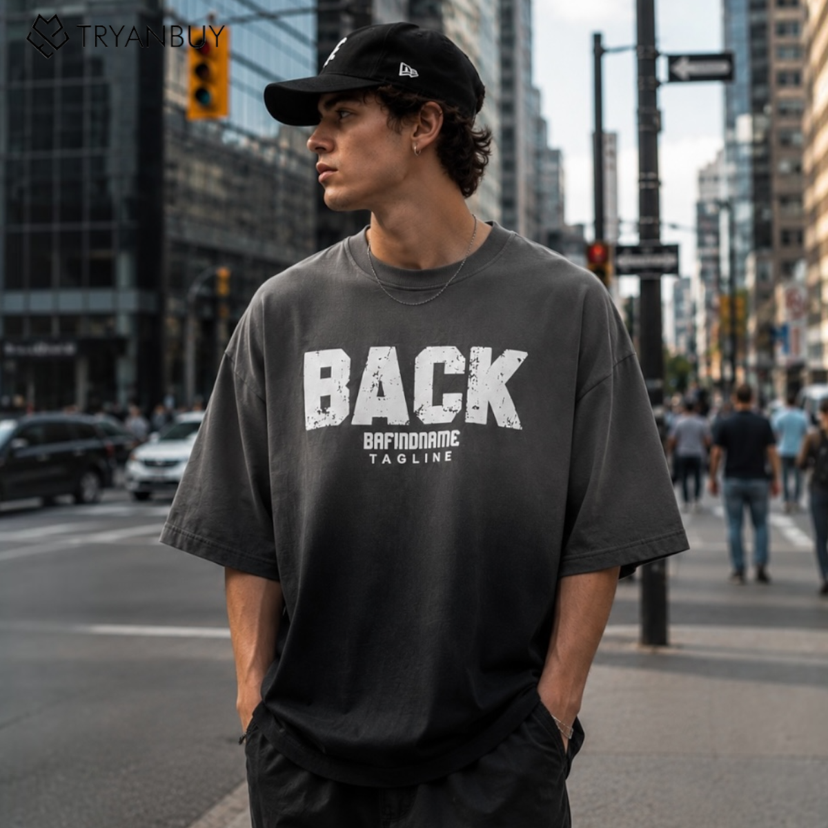 Urban Street Graphic Oversized T-Shirt