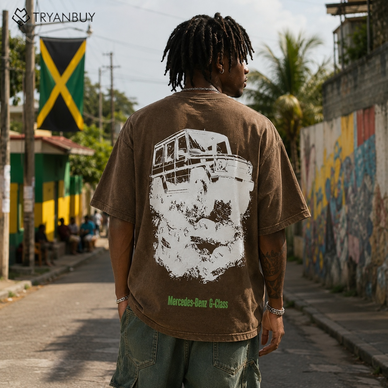 Vintage Wash Graphic Oversized T-Shirt