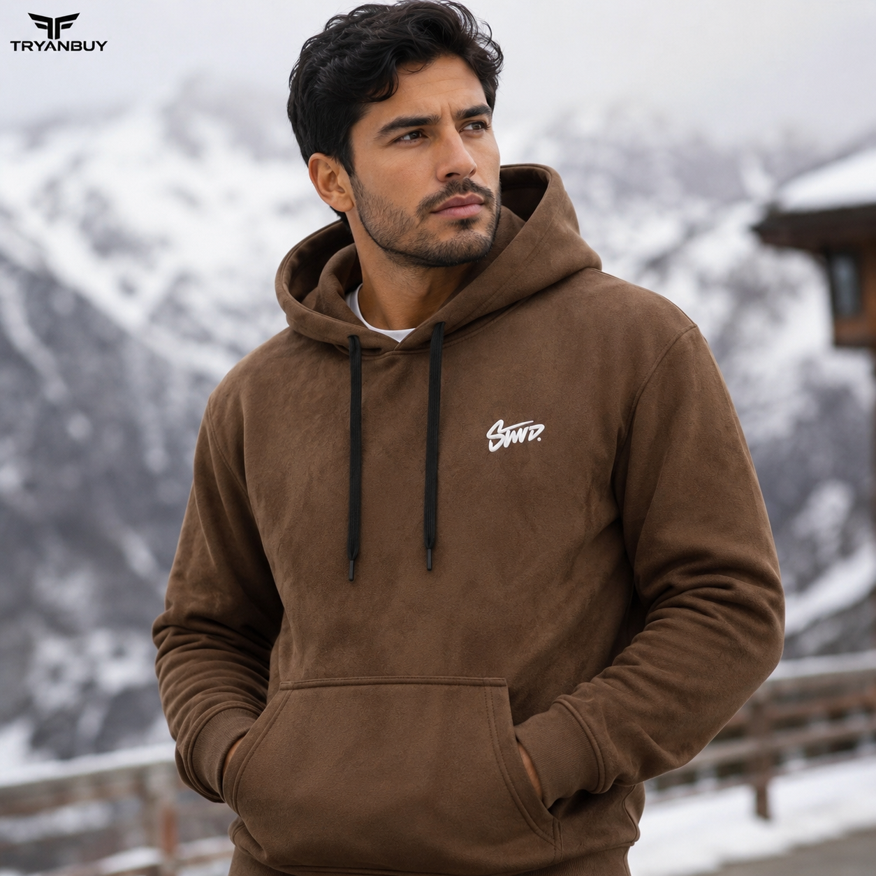 Earth Brown Premium Oversized Hoodie