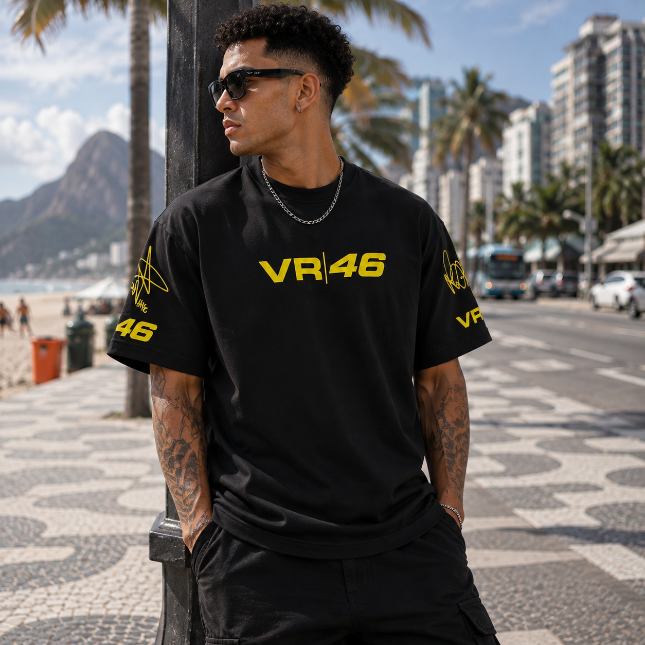 Midnight Black VR | 46 Oversized T-shirt