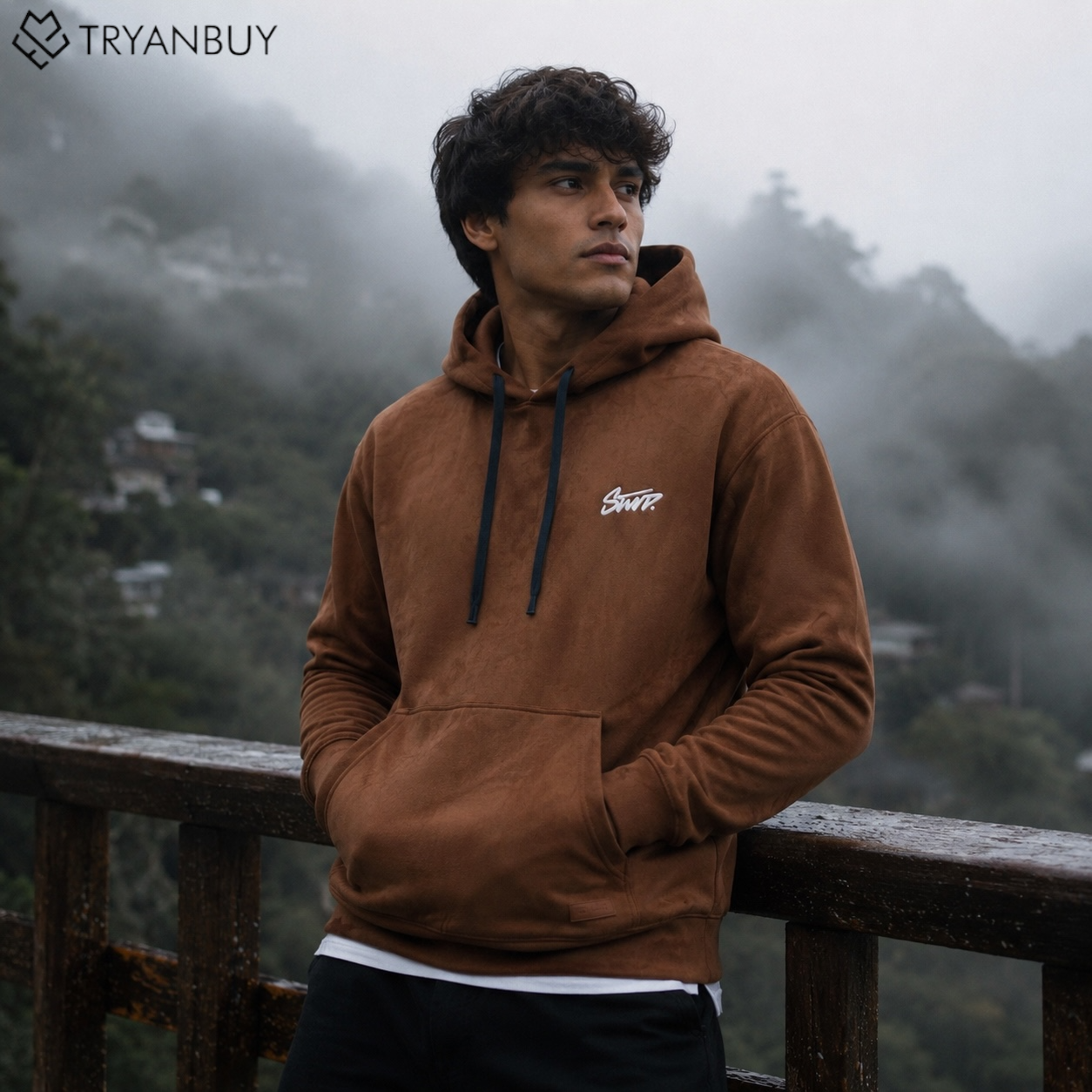 Mocha Brown Premium Oversized Hoodie