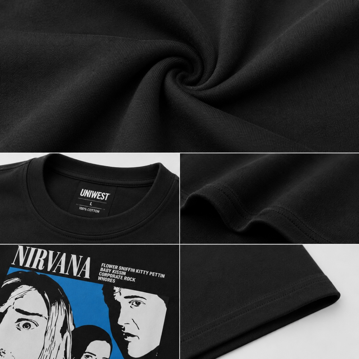NEVERMINED OVERSIZED GRAPHIC T-SHIRT-BLACK